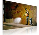 Tableau Blanchiment Des Grottes Lascaux, Banksy 60 X 40 Cm Marron