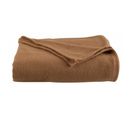 Couverture 100% Pure Laine Vierge "champery" - Champery Chamois - 220 X 240 Cm