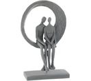 Sculpture Personnages Gris Pierre 18,5x11,5x30,5cm