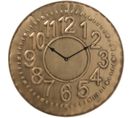 Horloge Murale Bronze Metal 57,5x2,5x57,5cm