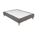 Cache Sommier Coton Jersey Taupe 140x200