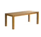 Table De Salon En Bois De Teck 180x92 Cm Alberta Finition Du Meuble - Brute Rustique