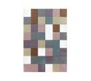 Tapis Enfant Shaggy Domino Motif Graphique Multicolore 120x170