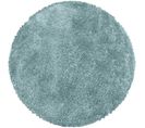 Moelleux - Tapis Cosy Rond À Poils Longs - Bleu Pastel 080 X 080 Cm