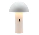 Lampe De Table Sans Fil LED Tod White Blanc Métal H28cm