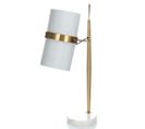 Lampe À Poser Design "novum" 69cm Blanc Et Or