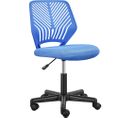 Chaise De Bureau Chaise D'ordinateur Style Moderne Charge De 136kg Bleu