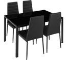 Ensemble Table + 4 Chaises - Noir