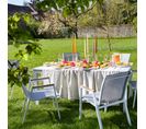 Table de jardin avec allonge SANTORINI Blanc
