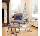 Fauteuil relax AMY tissu + repose pied