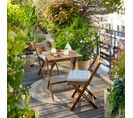Table et chaises jardin INDO 2 Acacia