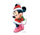 Figurine En Carton Minnie Mouse En Tenue De Noêl - Haut 85 Cm