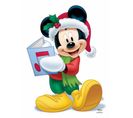 Figurine En Carton Mickey Noël Disney Hauteur 93 Cm