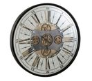 Horloge Murale "chiffres Romains Miroir" 78cm Noir