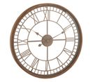 Horloge Murale Design "métal et Verre" 67cm Rouille