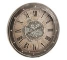 Horloge Murale "mécanisme Apparent" 80cm Gris