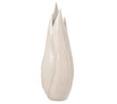 Vase Design En Céramique "ibiza Brillant" 55cm Beige