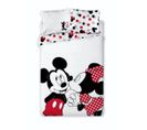 Parure De Lit Simple - Mickey Et Minnie - 140 Cm X 200 Cm