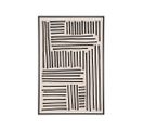 Lipari - Tableau Contemporain - Couleur - Noir Et Blanc, Dimensions - 140x100 Cm