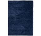 Tapis Salon Bleu Marine Uni Moelleux Poil Long Shaggy 80 X 150 Cm