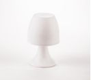 Lampe À Poser En Polyproplyène Coloris Blanc, D. 12,5 ; H. 19,5 Cm