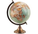 Globe Terrestre Vintage En Métal Polo