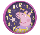 Horloge Murale - Peppa Pig Nuit Étoilé - Rose - 25 Cm