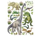 Sticker Dinosaures - 6 Espèces De Dinosaures - 1 Planche 65 X 85 Cm