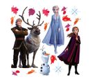 Mini Stickers Disney - La Reine Des Neiges 2 - Modèle Feuilles D'automne - 30 Cm X 30 Cm