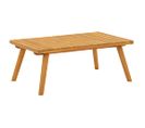 Table Basse De Jardin 90x55x35 Cm Bois Solide D'acacia