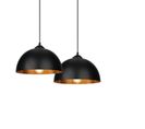2er Suspension Abat-jour Industrielle Rétro Lustre Lampe De Plafond Luminairesalon Cuisine E27