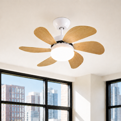 Ventilateur De Plafond Blanc Avec éclairage Télécommande Silencieux Avec Minuterie 6 Pales Ventilateur De Plafond Blanc Avec éclairage Télécommande Silencieux Avec Minuterie 6 Pales