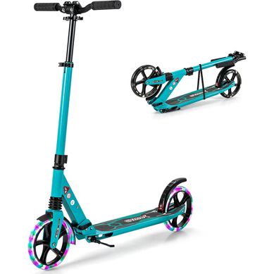 Trottinette Enfant Pliable Avec 2 Roues Clignotantes, Hauteurs Réglables, Frein à Pied (vert) Trottinette Enfant Pliable Avec 2 Roues Clignotantes, Hauteurs Réglables, Frein à Pied (vert)