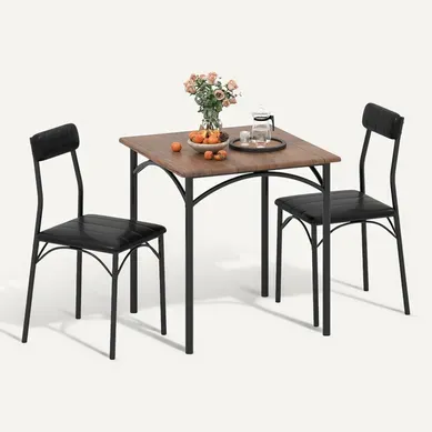 Table Cuisine Avec Chaise Rembourée,table Carrée Pour Coin, Petit-déjeuner, Salle à Manger Table Cuisine Avec Chaise Rembourée,table Carrée Pour Coin, Petit-déjeuner, Salle à Manger