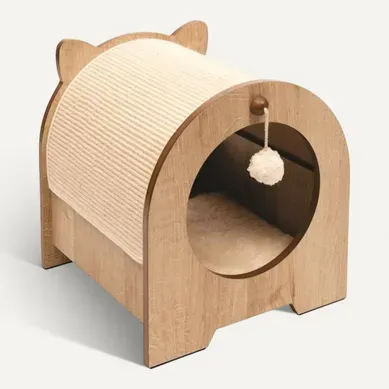 Meuble à Griffer Pour Chat - Catit - Vesper Minou - En Sisal Remplaçable - Aspect Chêne Meuble à Griffer Pour Chat - Catit - Vesper Minou - En Sisal Remplaçable - Aspect Chêne