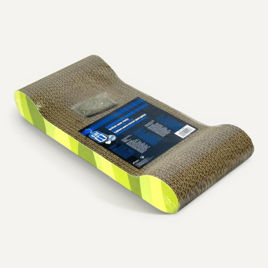 Griffoir Carton Ondulé 49x22x75 Cm Zebre Vert Griffoir Carton Ondulé 49x22x75 Cm Zebre Vert