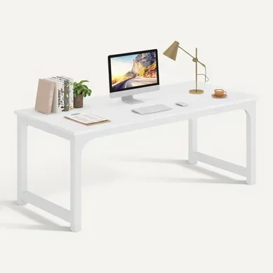 Bureau Pour Ordinateur Portable,table, Bureau D’étude Pour Le Télétravail, Blanc