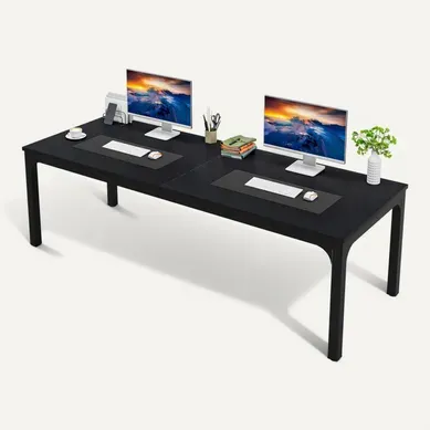 Bureau Informatique, Bureau Pour Ordinateur Portable,200 X 70 X 75 Cm, Noir Bureau Informatique, Bureau Pour Ordinateur Portable,200 X 70 X 75 Cm, Noir