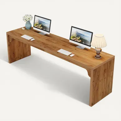 Bureau D'ordinateur De 180 Cm De Long, Bureau Extra Long En Bois Pour Poste De Travail Bureau D'ordinateur De 180 Cm De Long, Bureau Extra Long En Bois Pour Poste De Travail