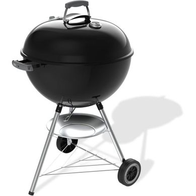 Barbecue Charbon Cuve 57 Cm Noir Avec Couvercle Et Thermomètre Barbecue Charbon Cuve 57 Cm Noir Avec Couvercle Et Thermomètre