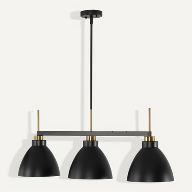 Luminaire Linéaire Moderne à 3 Lumières Avec Tiges Réglables (culot E27, Ampoules Non Fournies)