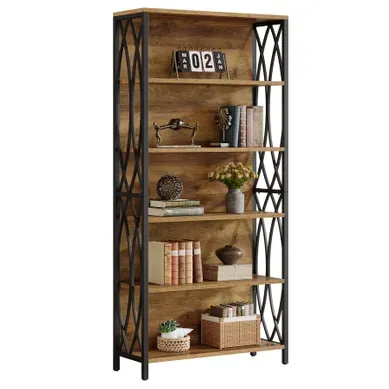 Bibliothèque De 180 Cm De Haut, Bibliothèque Industrielle à 6 Niveaux