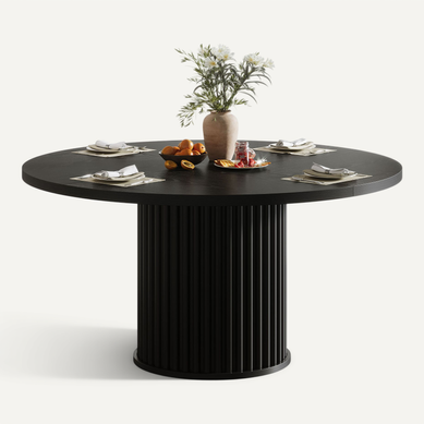 Table à Manger Ronde Pour 4 à 6 Personnes, Table De Cuisine Circulaire Moderne De 120 Cm Table à Manger Ronde Pour 4 à 6 Personnes, Table De Cuisine Circulaire Moderne De 120 Cm
