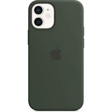 Coque En Silicone iPhone 12 Mini Avec Magsafe - Vert Cypres