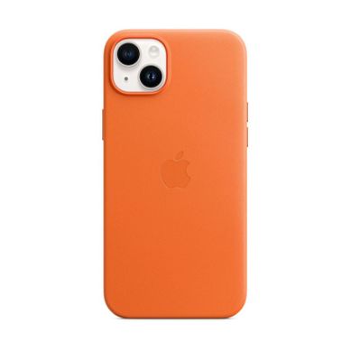 Coque En Cuir Avec Magsafe Pour iPhone 14 Plus Orange Coque En Cuir Avec Magsafe Pour iPhone 14 Plus Orange