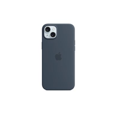 Coque En Silicone Avec Magsafe Pour iPhone 15 Plus Bleu Orage Coque En Silicone Avec Magsafe Pour iPhone 15 Plus Bleu Orage