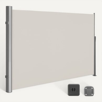 Store Latéral Pour Balcon Et Terrasse, Pare-soleil, Brise-vue Protection Vie Privée, Beige Store Latéral Pour Balcon Et Terrasse, Pare-soleil, Brise-vue Protection Vie Privée, Beige