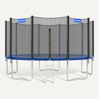 Trampoline Extérieur, Diamètre 427 Cm, équipement Jardin, Noir Et Bleu Trampoline Extérieur, Diamètre 427 Cm, équipement Jardin, Noir Et Bleu