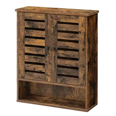 Meuble De Rangement Suspendu, 60 X 20 X 70 Cm, Marron Rustique Meuble De Rangement Suspendu, 60 X 20 X 70 Cm, Marron Rustique