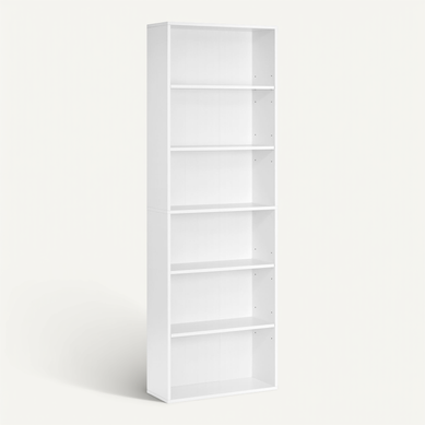 Bibliothèque, 60 X 24 X 178,5 Cm, Blanc Bibliothèque, 60 X 24 X 178,5 Cm, Blanc